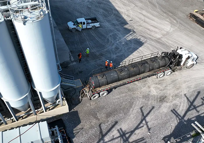 truck loading at Clean Waste